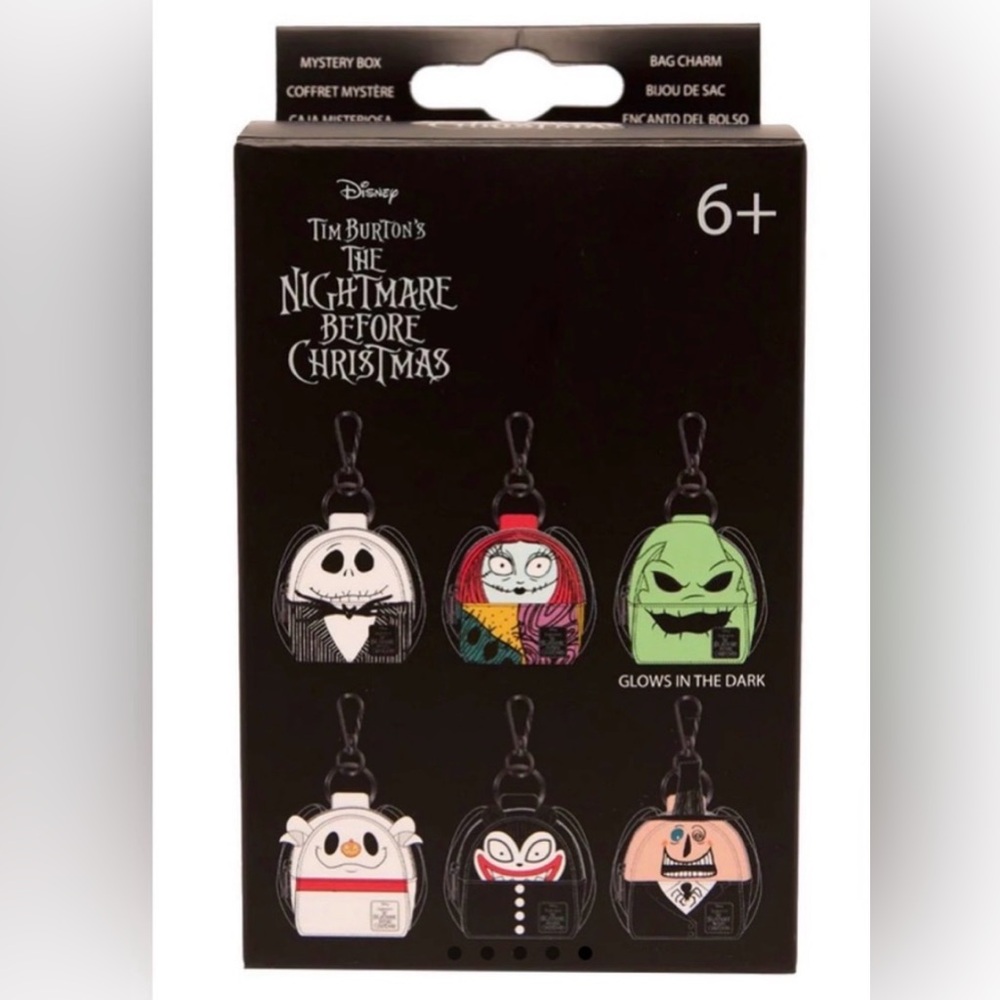 Loungefly Disney Nightmare Before Christmas Mystery Box Micro Backpack Keychain